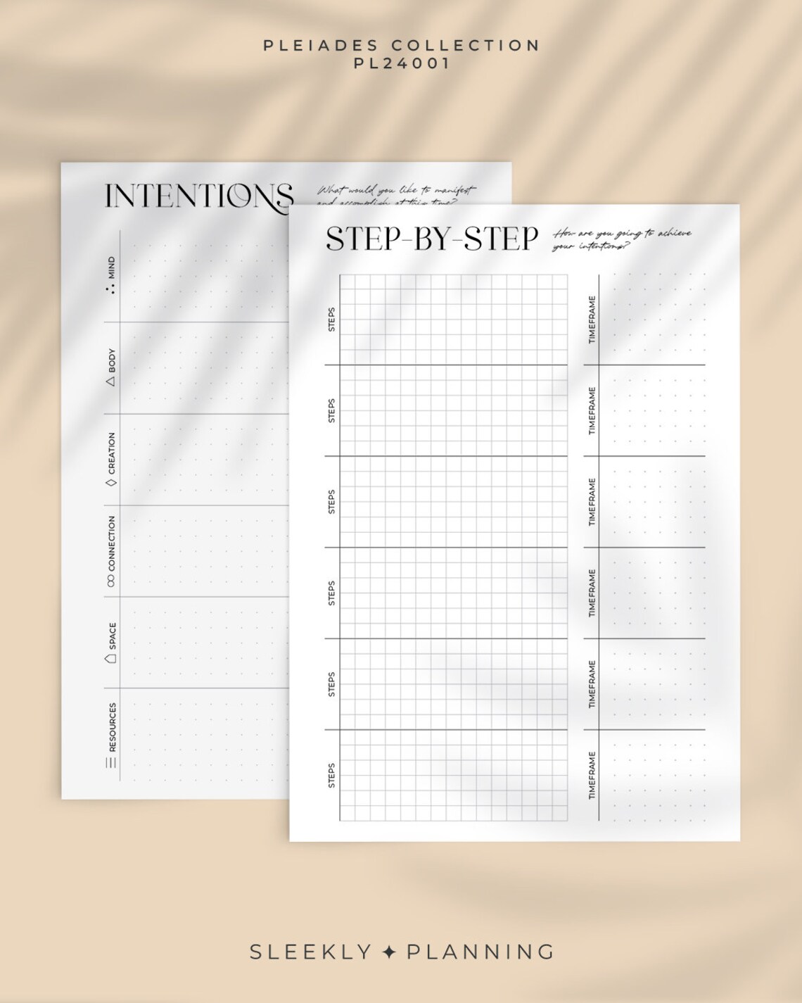 Weekly Intentions Worksheet.pdf Goal Setting Intentions Worksheet Printable Planner Insert, Self Care ...