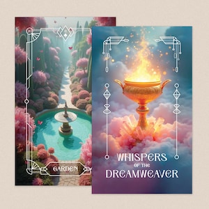 Lenormand Oracle Card Deck Whispers of the Dreamweaver | Printable Dreamy Pastel Illustration Designs Divination Tarot Set of 36 - MT24010