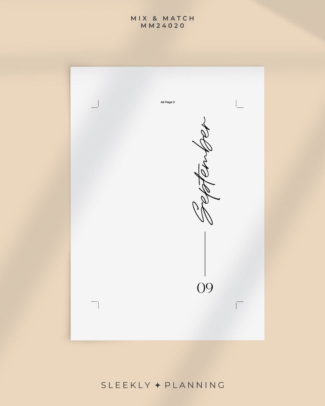 Minimal Script Monthly Dashboards | Perpetual From January to December ...