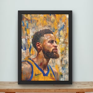 Stephen Curry, Steph Curry, curry, golden state warriors, NBA, nba poster, basketball poster, digital art, digital download, watercolor