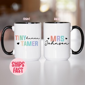 Custom Teacher Mug – Double‑Sided Custom Coffee Cup Gift for Teacher Moms & Classroom Champions (TCH_106)