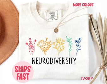 Autism Awareness and Neurodiversity Shirt – Celebrate Autistic Pride & Inclusion with Rainbow Designs (PRIDE013)