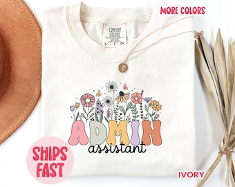 Camiseta de Asistente Administrativo para Apoyo de Oficina - Regalo para Asistente Administrativo, Secretaria y Personal de Recepción (TCH_072)