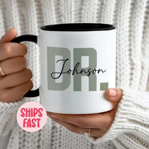 Personalized Doctor Coffee Mug • Custom Doctor Coffee Mug • Future Doctor Gifts • Doctor Coffee Cup • Doctor Graduation Gifts, DR_001