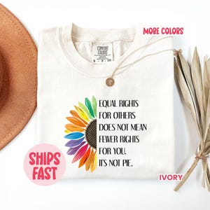 Equal Rights for Others Does Not Mean Fewer Rights for You, It’s Not Pie Unisex Tee, LGBT Rainbow, Equal Rights Shirt, Human Rights PRD_039