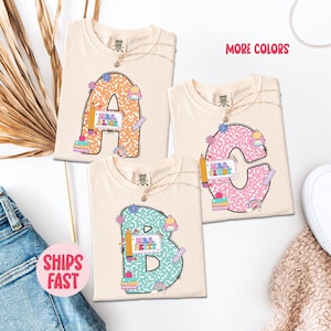 Composition Book Teacher Shirt, Personalized Back To School Tee, Custom Name Teacher Gift, Cute Classroom Outfit – TCH_146