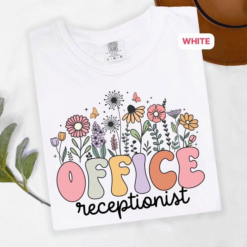 Office Receptionist Front Office Crew Shirt, Administrative Assistant & School Secretary Tee, DTF Printed Soft Cotton Team Spirit TCH_093 image 6