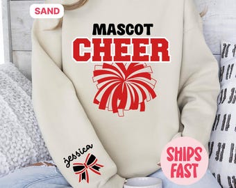 Vintage 1980s Central Collegiate Cheer Leader Knitted Crewneck