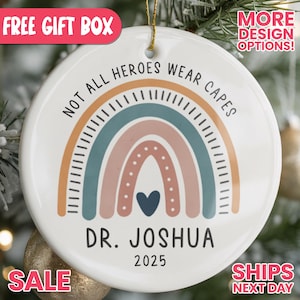 Personalized Doctor Ornament Christmas Gift, Doctor Thank You Ornament, Personalized Doctor Christmas Ornament Thank You Gift, OR_9