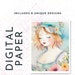 Rag Doll Printable Paper Pack - Vintage-style Rag Doll Patterns for ...