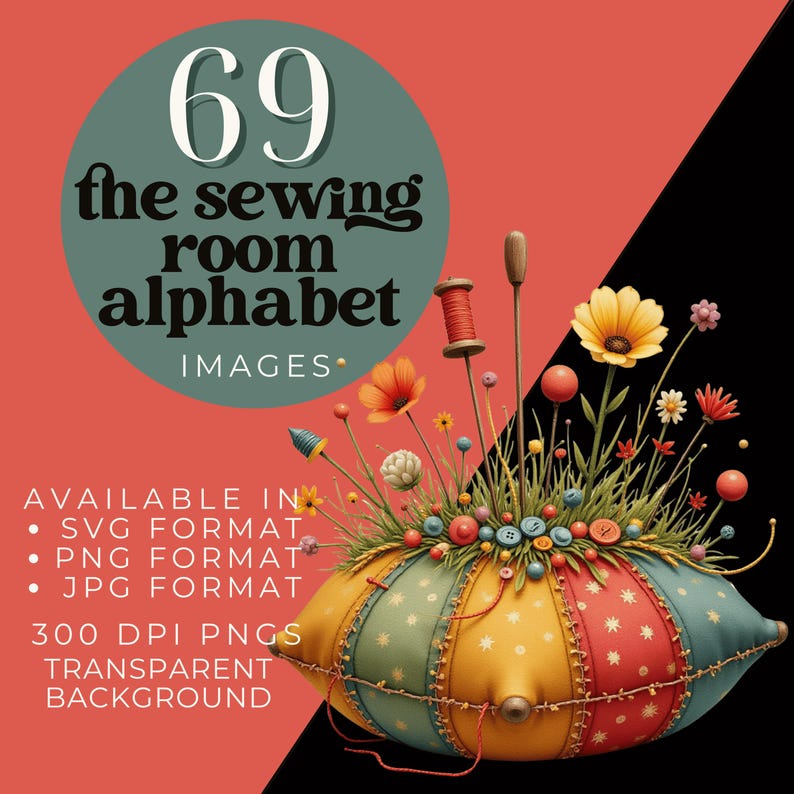 Sewing Alphabet & Fabric Clipart, Patchwork Letters and Numbers ...