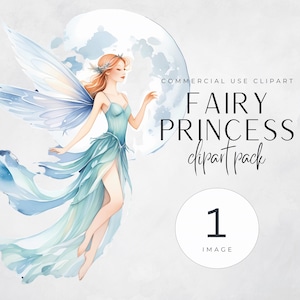Fairy Clipart Bundle -watercolor Fairies - Cute Fairy Graphics, Digital Download for Kids - Magical Fairy Clipart, Printable Fairy Graphics
