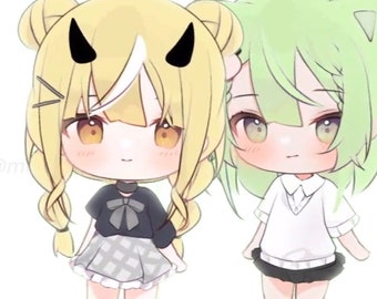 Live2D Model | Customizable Premade Chibi VTuber