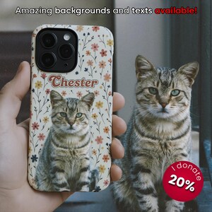 Custom Pet Matte Phone Case Using cat Photo,Phone Cover for Cat Lovers, Pet Gift, Animal Phone Case, Unique Cat Lover Gift, iPhone Case