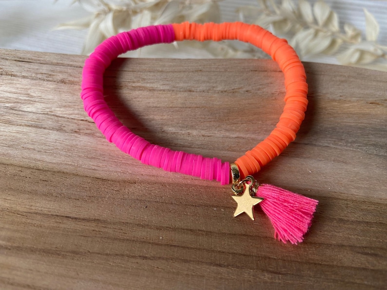 Katsuki Armband Pink Orange Neon Armband