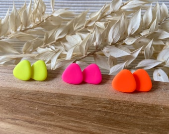 Dreieck Ohrringe Neon | Neon Pink | Neon Orange | Neon Gelb | 13mm