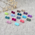Small round stud earrings in various colors - handmade earrings made of polymer clay 6/8/10 mm product logo