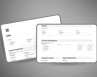 Mall för kundrelationshanteringsinstrumentpanel (digital nedladdning)