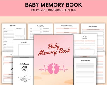 Babyminnesbok: Milstolpspårare, Minneslogg (Direkt Nedladdning)