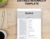 Modern Student CV Template: Minimalist Canva Resume (Digital Download)