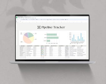 Google Sheet för affärspipeline: Mall för digital planering (digital nedladdning)