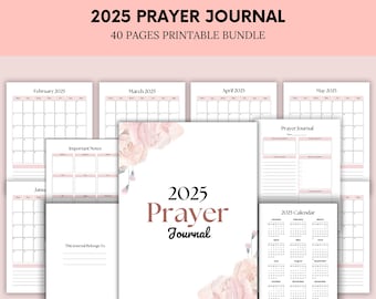 Bönedagbok 2025: Kristen andakt och tacksamhet (utskrivbar)