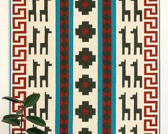 Andean Echoes Quilt Pattern (Printed Booklet) - Baby/Lap, Throw, and King Sizes