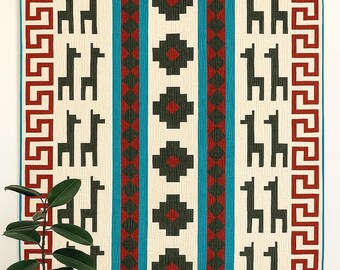 PDF Andean Echoes Quilt Pattern - Baby/Lap, Throw, and King sizes