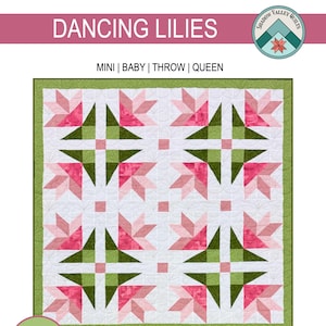 PDF Tanzende Lilien Quilt Nähanleitung