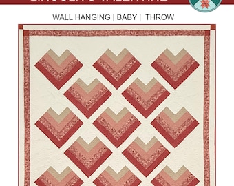 PDF Lincoln's Valentine Quilt Pattern - Wall Hanging, Baby, and Throw Sizes
