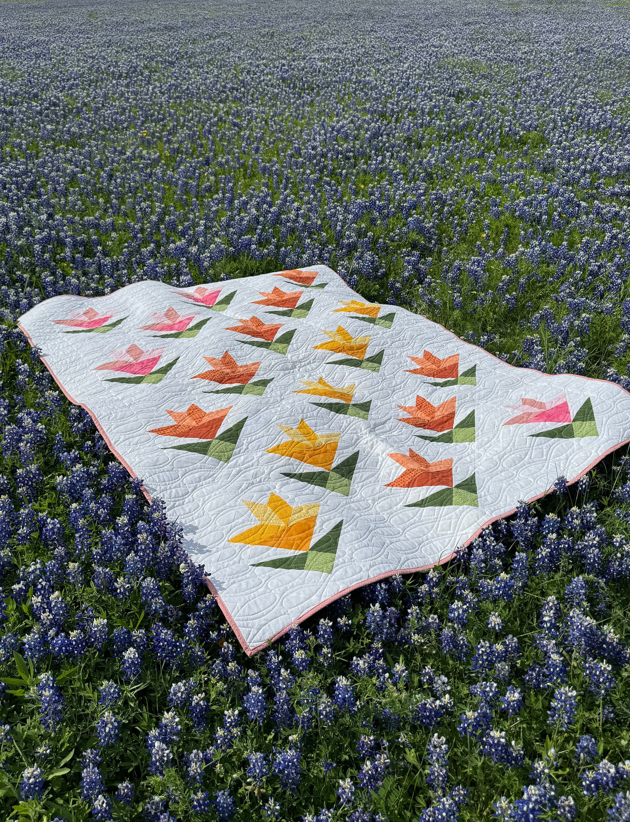 PDF Lilies on Parade Quilt Pattern - Table Runner, Baby, Throw and ...