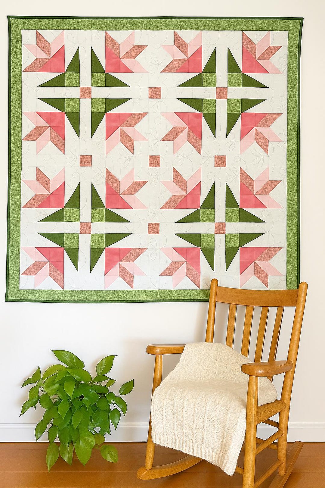 PDF Dancing Lilies Quilt Pattern - Mini, Baby, Throw, and Queen Sizes ...