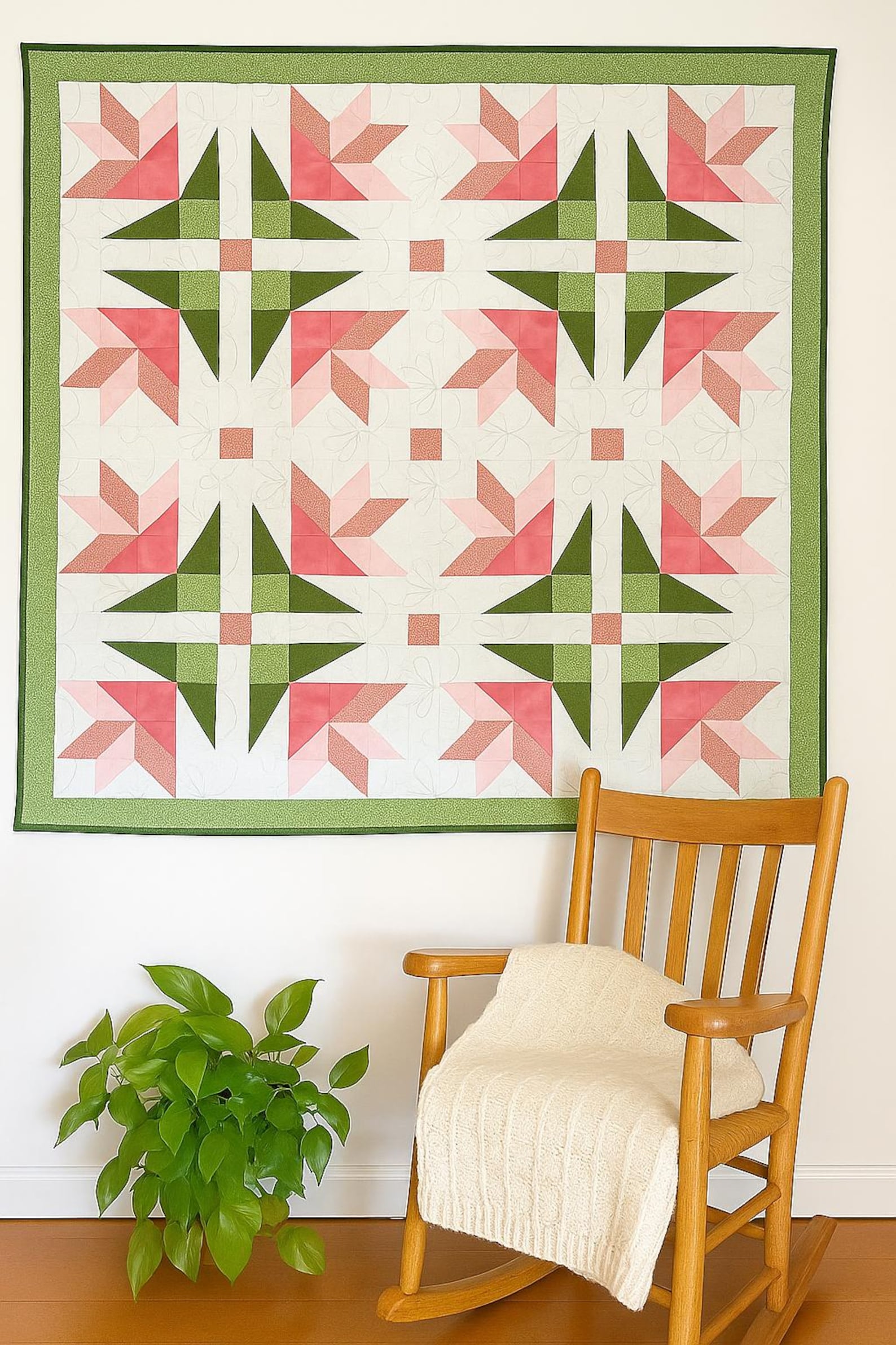 PDF Dancing Lilies Quilt Pattern - Mini, Baby, Throw, and Queen Sizes ...