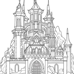 Intricate Relaxation Coloring Book for Adult Whimsical Castle Dreams   Volume 01