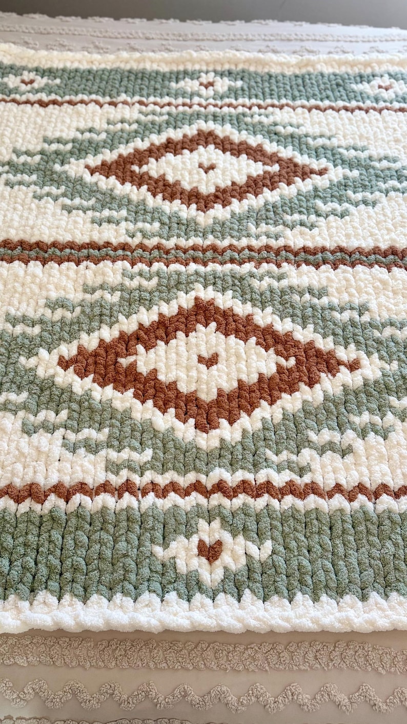Aztec Chunky Blanket Design Pattern image 2