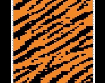 Tiger Print Chunky Blanket Design