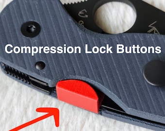Spyderco Military 2 boutons de verrouillage à compression (Ensemble de 4)