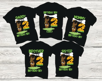 Flintstones Geburtstags-Shirt, lustiges Flintstones Spiel Cartoon Kinder Kleinkind T-Shirt und Sweatshirt, individuelles Geburtstagsgeschenk für die Familie.