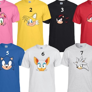 Sonic the Hedgehog Shirt, Sonic Group Matching Shirt, Sonic Family Party Shirt,