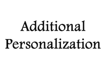 Additional Personalization