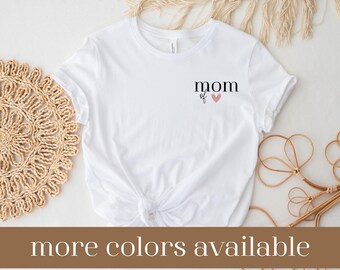 Mom of One Shirt, Customize Mom Shirt, Babyshower Gift, Birth Gift, Mom To Be Gift, Mom of Two Shirt, Mom of Three, Minimalist Mama Shirt