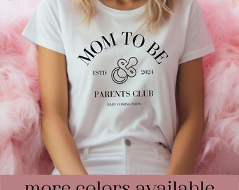 Mom To Be Shirt, Pregnancy Anouncement Shirt, Matching Couple Shirt, Babyshower Gift, Mom To Be Gift, Pregnancy Shirt, Mama To Be, Funny Tee