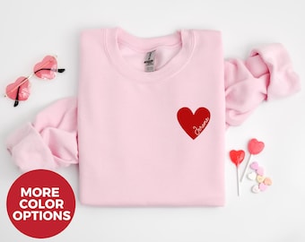 Custom Valentines Day Sweater, Minimalist Valentines Day Sweater, Personalized Valentines Sweatshirt, XOXO Sweater, Valentines Gift For Her