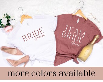 Customize Bachelorette Party Shirts, JGA TShirts, Hen Party, Bridal Party, Team Bride Shirt, Bride Gift, Wedding Party Shirt, Bride Crew T