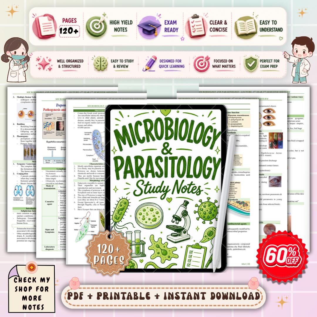 Pathogen Study Guide Microbiology and Parasitology Nursing Study Notes | Infection ...