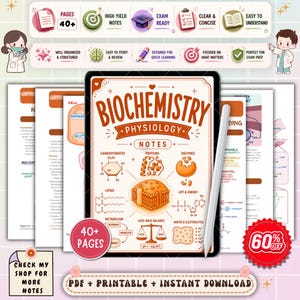 Biochemistry Physiology Nursing Notes | Metabolic Processes Study Guide | Nursing Science Review | NCLEX PDF