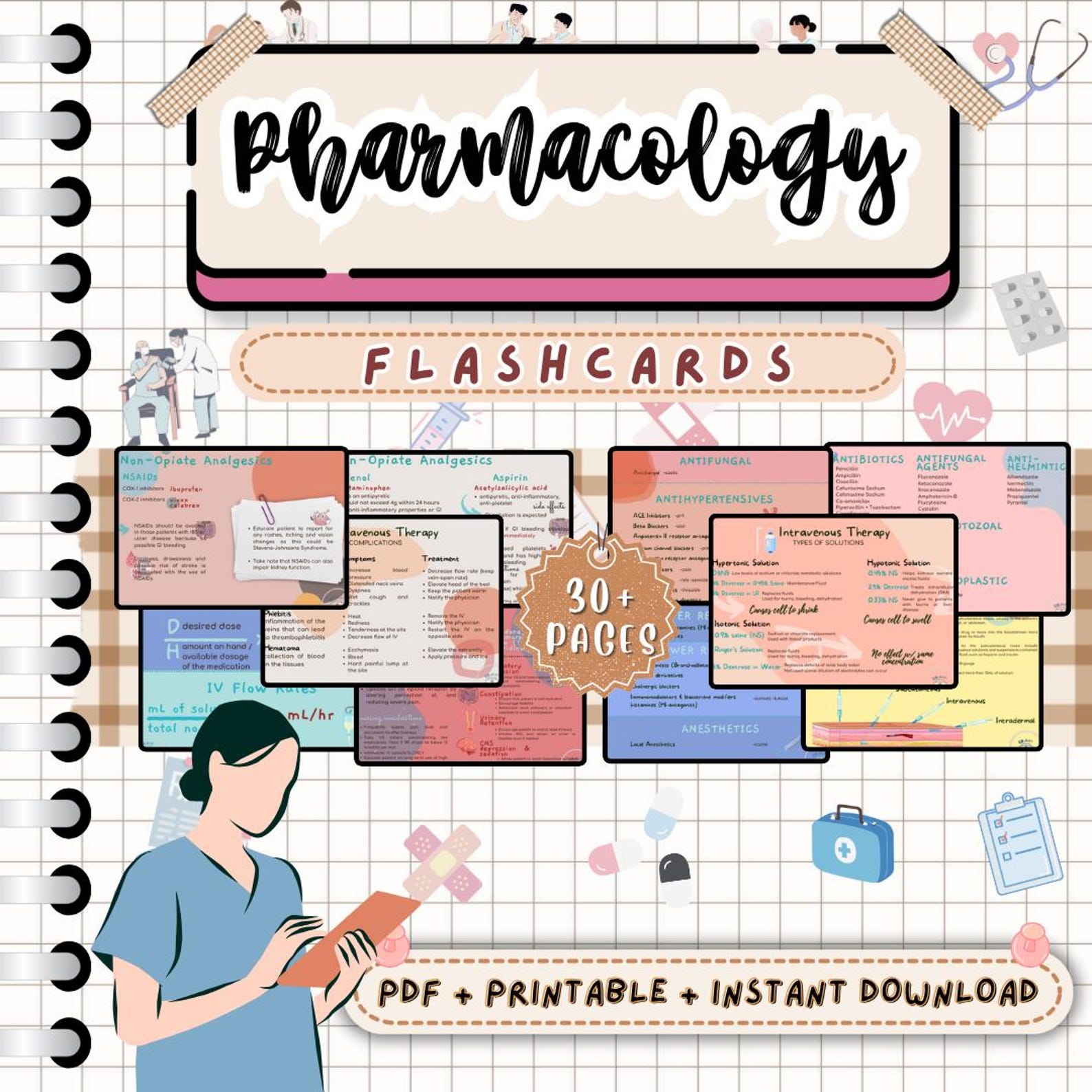 Pharmacology Flash Cards | Nursing Study Guide | Nursing School Notes ...