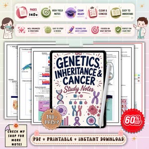 Genetics, Inheritance and Cancer Nursing Notes | Oncology Genetics Study Guide | DNA & Cancer Review | NCLEX PDF
