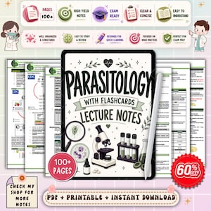 Parasitology Notes & Flashcards | Medical Technology Study Guide | Laboratory Parasite Identification | MedTech PDF
