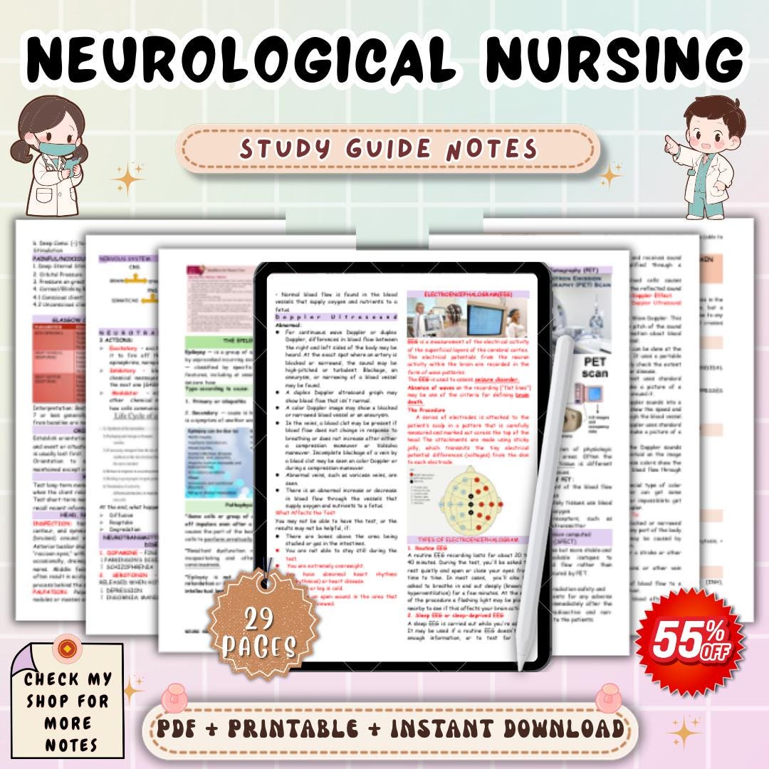 Neurological Nursing Study Notes | Neuro Nursing Care Guide | Neurology ...